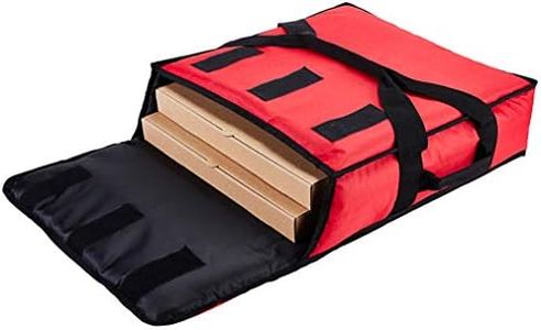 YOPRAL Insulated Pizza Bag Thermal Pizza & Food Delivery Bags Commercial Professional Warmer Carrier Pizza Boxes Moisture Free for 2-16" or 2-18"(Red)