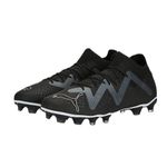 PUMA Mens Future Match Firm Ground Soccer Cleats (us_Footwear_Size_System,Adult,Men,Numeric,Medium,Numeric_8), Black Black Aged Silver