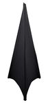 Rockville RSC7B Black Tripod PA Speaker Stand Scrim Cloth + Carry Bag