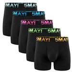 5Mayi Mens Underwear for Men Boxer Brief Cotton Men's Boxer Briefs Pack