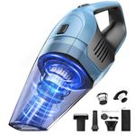 Handheld Vacuum Cleaner, Powerful Suction Portable Lightweight Hand Held Vacum Cordless with 25-30Mins Long Runtime Rechargeable Battery Quick Charge for Home Car Carpet Stairs Pet Hair Cleaning