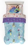 Franco Comforter and Sheet Set with Sham, Microfiber, Disney Princess Mulan-Warrior Heart, 4 Piece Twin Size