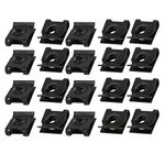 Sourcingmap 20pcs Spring Steel Speed Fastener U Nut Clip Black for M5 / ST4.8 Screw Bolt