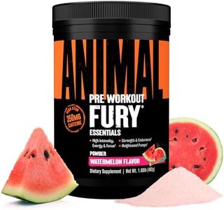 Animal Fury Pre-Workout Energy Supplement with Amino Acids, Watermelon 30 Servings