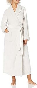 Natori Womens Plush Sherpa Robe Length 52", Bone, X-Large