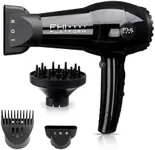 FHI HEAT Platform Nano Lite Pro 1900 Turbo Tourmaline Light Weight Ceramic Quick Dry Hair Dryer with 3 Piece Attachment Set, Black