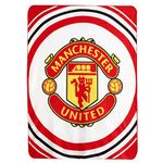 Red Devils Giant Manchester Utd Soft Polyester Fleece Blanket & Throw (125cm x 150cm)