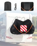 SUPAREE 2 Bikes Bicycle Cover Storage Outdoor Folding Bike Cover Waterproof Bike Covers for Transport 2 Bikes 420D Oxford Heavy Duty for Motorhome Car Hitch Travel Camping Transportation