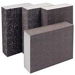 4 Pieces Sanding Blocks with 4 Different Grits(36,80,120,180) Coarse/Medium/Fine/Superfine Wet and Dry Sanding Sponge Washable and Reusable Sanding Pads for Wood Wall and Metal