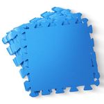 kidoola Foam Baby Play Mat (29x29cm) – Thick & Soft EVA Foam Interlocking Floor Tile Matting for Children – Safe & Comfortable 7mm Thick Play Flooring (18pc) -Blue