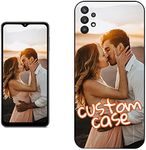 Nsipan Customized Case for Samsung Galaxy A32 5G Custom Photo Phone Cover Anti-Scratch Shock-Proof Drop Protection TPU Phonecase Personalised Gifts for Birthday Christmas Valentines Girl Boy Dad Mom