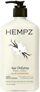 Hempz Age-Defy Body and Hand Lotion for Dry Skin, for Cracked & Crepey Skin, Quick Absorption Moisturizer, Large 17 oz