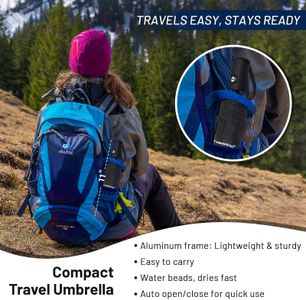 SY COMPACT Windproof Travel Umbrella – Lightweight & Portable