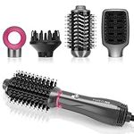 4 in 1 Hair Dryer Brush Set, PARWIN PRO BEAUTY Hot Air Styler with 4 Attachments as Hairdryer, Hot Air Brush, Hair Diffuser, Hot Brush for Hair Styling, Ionic Care Frizz-Free, 1000 Watts