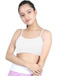 DChica Uniform Bras for Women & Girls, Graphic Printed Cotton Non-Padded Full Coverage Everyday Non-Wired Seamless Gym Bra with Adjustable Thin Strap, Training Bra for Teenager Kids