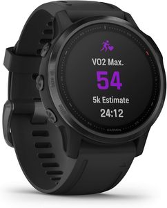 Garmin Fenix 6X Pro Multisport GPS Watch – Mapping, Music, Black Band
