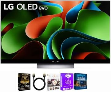 LG 55-Inch OLED C3 HDR 4K Smart OLED TV Bundle - 120 HZ Refresh Rate + UAX 4K HDMI 2.0 Cable + CPS 24 Months Protection and Streaming Kit with Alexa