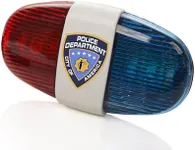 Kids Tech Bike LED Light - Police Sound Light Electronic Horn - Bicycle Siren, 5 LED Light 4 Sounds Trumpet, Warning Safety Light, Waterproof Bicycle Lights Accessories, (Batteries Not Included)