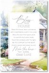 DEXSA Bless This House Wood Frame Wall Plaque 6"x9" | Made in the USA | Wonderful Gift | Inspirational Sentiment | Metal Hanger and Easel on Back | Self-Standing or Wall Hanging