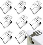 Wanfoou Table Cloth Clips,8 Pack Tablecloth Clips, Stainless Steel Clips for Tablecloths Table Cover Clamps for Outdoor Table Cloth Holders Table Cloth Clips for Picnic Tables