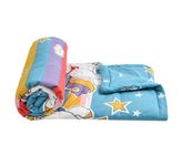 FRESH FROM LOOM Double Bed Cartoon Printed Blankets for Kids | Dohar for Kid Boys & Girls | Glace Cotton Soft Children Comforters | Summer & Winter Blankets (90x100 Inches | Unicorn Multicolor)