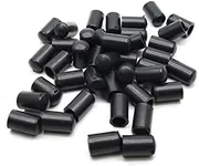 Chair Leg Caps,40-Pack Susenya 0.24 inch Inside Diameter Rubber Tips for Chair Legs Round Black Furniture Leg Cover