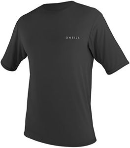 O'NEILL Men's Basic Skins UPF 30 + Short Sleeve Sun Shirt, Black, X-Large