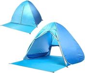 Cinknots Camping Tent UPF 50+ Easy pop up Beach Tent Waterproof Windproof Camping Shelters Beach Umbrella Backpacking Tent Portable Lightweight Outdoor Tents Hiking Tent for 1-2 Person (Blue 02)