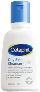 Cetaphil Oily Skin Cleanser Face Wash 59ml | Deep Cleansing for Oily, Acne Prone Skin | Gentle Foaming, Non-Irritating, pH Balanced | Dermatologist Recommended | For Your Sensitive Skin