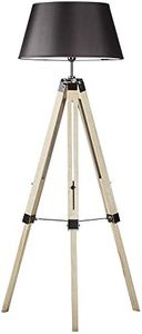 Modern Retro Tripod Floor Lamp Home Bedroom Living Room Reading Office Light - Black