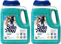 Safe Paw 8 Pound Sub Zero Environmental Friendly Non Toxic Salt and Chloride Free Snow Ice Melt Safe for Children, Pets, Concrete (2 Pack)