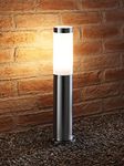 Auraglow IP44 Stainless Steel Outdoor Garden Path Post Light - 5w Warm White LED Light Bulb Included