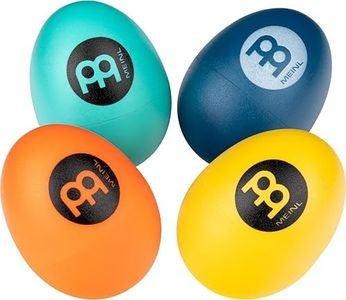 Meinl Percussion Set Egg Shakers 4-Piece Pack for All Music with Different Volume — NOT Made in China — Durable All-Weather, 2-Year Warranty (ES