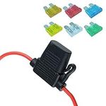 In-Line Standard Blade Fuse Holder with 6 Fuses 12V 30A Car Automotive