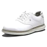 FootJoy Men's Traditions Golf Shoe, White/White, 12
