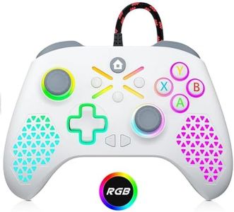 Gamrombo Wired Controller for X-box One, X-box Series X|S & PC Windows RGB Light Gamepad with Hall Effect Joysticks/Dual Vibration/3.5mm Audio Jack/Programming/Turbo Macro Function, Need to Upgrade