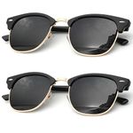 Unisex Polarized Sunglasses Stylish Sun Glasses for Men and Women Color Mirror Lens Multi Pack Options