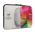 Tarkan Stylish Printed Slim Laptop Sleeve Bag for 14.5-15.4 Inch Laptops (Left & Right Brain)