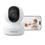 Reolink 4K PTZ Indoor Cam with 3X Optical Zoom, Dual-Band WiFi 6 Home Security Camera, Baby/Dog/Pet Camera, Human/Pet Auto Tracking, Crying Sound Detection, Privacy Mode, 8MP night vision, E1 Zoom