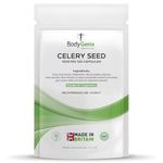 Bodygenix Celery Seed Extract 1000mg Veg Capsules Bodygenix UK Made Natural Supplement (120) 4 Month Supply