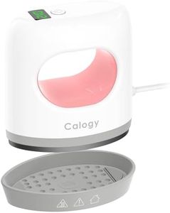 Calogy Mini presse à chaud, Traceur de transfert 4 niveaux de température max 210 ℃ Fer d'impression de précision à chauffage rapide pour t-shirts, chaussures, tasses et bricolage (Blanc Rose)