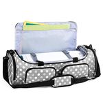 Luxja Bag for Cricut Explore Air (Air2) and Maker, Carrying Case for Cricut Die-Cut Machine and Accessories (Bag Only), Gray Dots