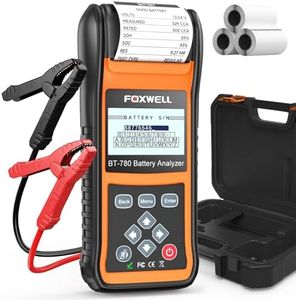 24V 12V Car Battery Tester with Printer, Foxwell BT780 Professional Battery Load Analyzer, 100-2000CCA Automotive Cranking Charging System Checker for Motocycle Heavy Duty Truck Marine SUV & Auto Shop