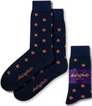 AUSCUFFLINKS Basketball Fan Socks for Him | Bball Lover | Gift for Men | Work Socks for Him | Birthday Gift for Guys (Basketball)