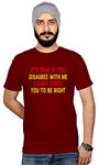 Workshop Graphic Printed T-Shirt for Men & Women | Quirky t Shirts T-Shirt Funny Quotes Sarcasam Birthday Best Tees Gift Sarcastic Friends Maroon