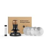 MHW-3BOMBER 58.35mm Calibrated Espresso Tamper 30lbs with Sound Feedback Espresso Tamper Set Comes with Three Additional Bases and A Replacement 20lbs Spring T6175T