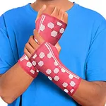 Sparthos Wrist Support Sleeves (Pair) – Compression Wrist Brace for Men and Women - Carpal Tunnel Tendonitis Arthritis Pain Relief Sports Injuries Instability Wrists Palm Hand Pain RSI (Pink-XL)