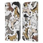 Head Case Designs German Shepherd Dog Breed Patterns Leather Book Wallet Case Cover and Matching Wallpaper Compatible With Apple iPod Touch 5G 5th Gen