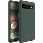 TUDIA DualShield Grip Designed for Google Pixel 6a Case (2022), [MergeGrip] Shockproof Military Grade Dual Layer Slim Protective Case for Pixel 6a (Pine Green)