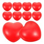 Red Heart Stress Ball - 10PCS Portable Relax Toys PU Relax Balls Red Heart Stress Balls Kids Balls Toys Foamed Balls for 15 Years Old